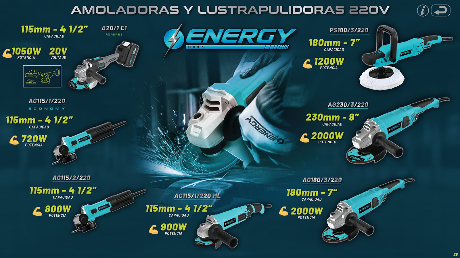 Amoladoras y Pulidoras E 220