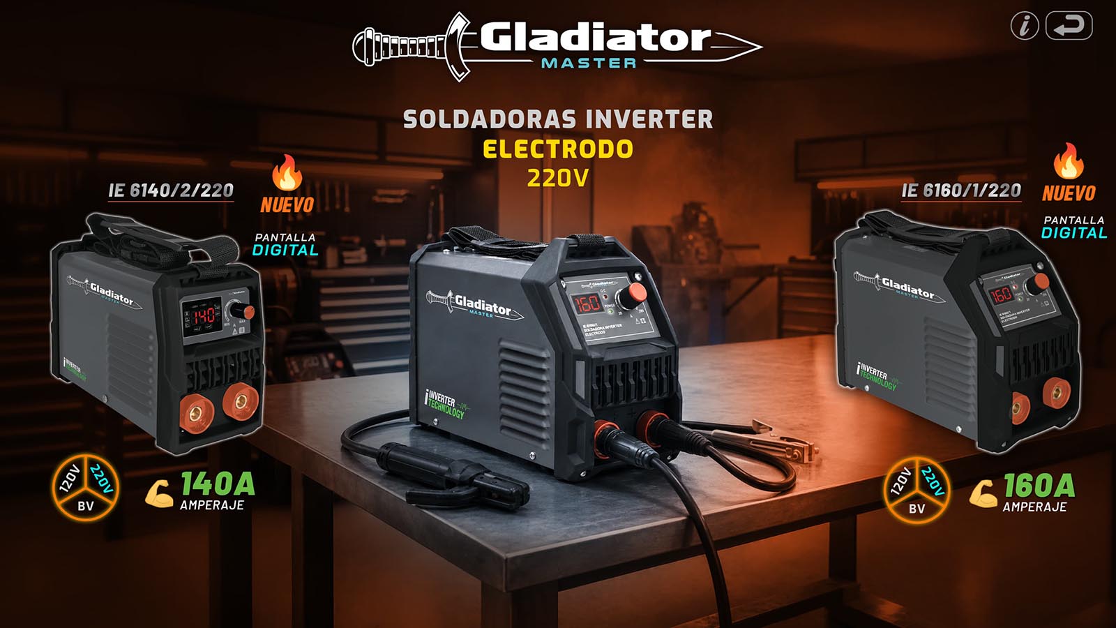 Soldadoras GlaMaster 220v