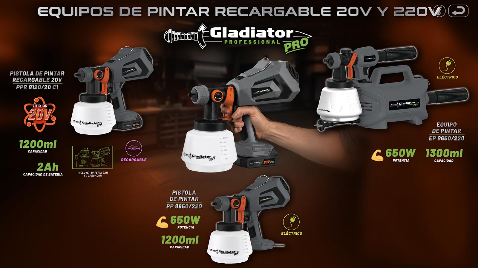 Pistola de Pintar G 220v