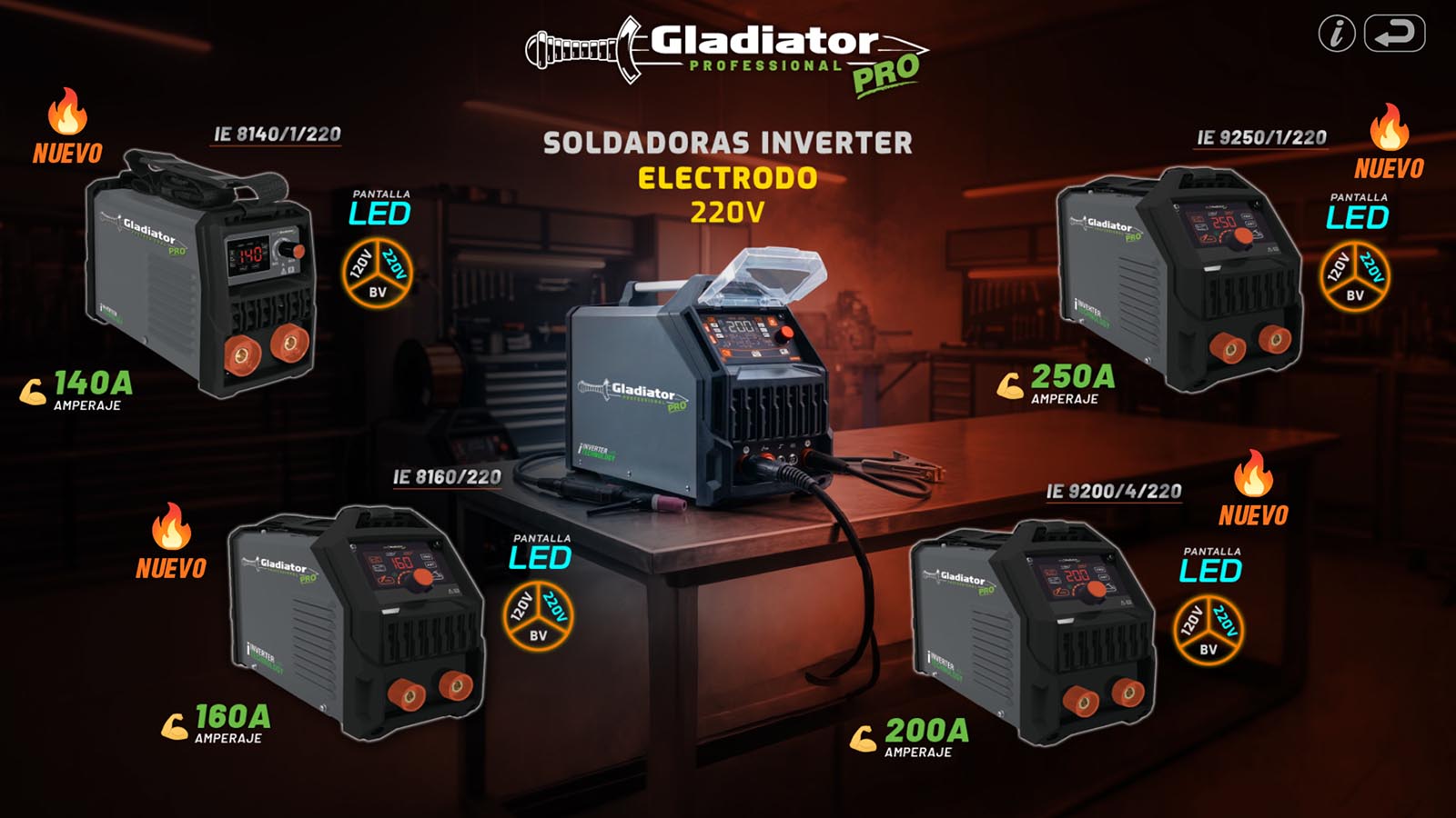 Soldadoras para electrodo G 220v