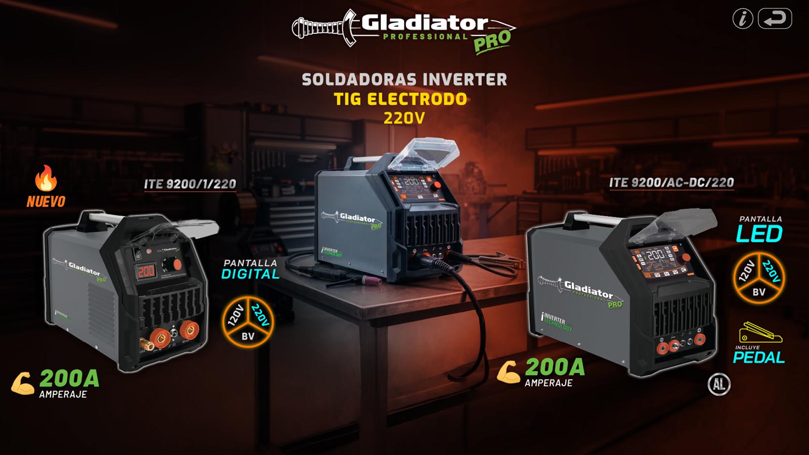 Soldadoras TIG G 220v