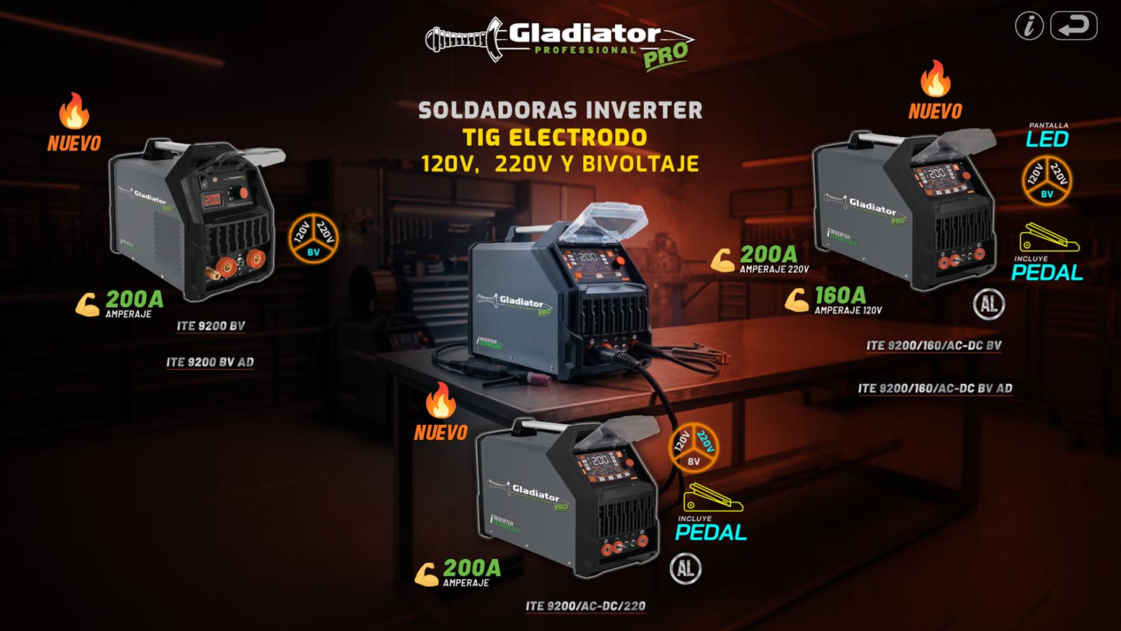 Soldadoras TIG G 120v