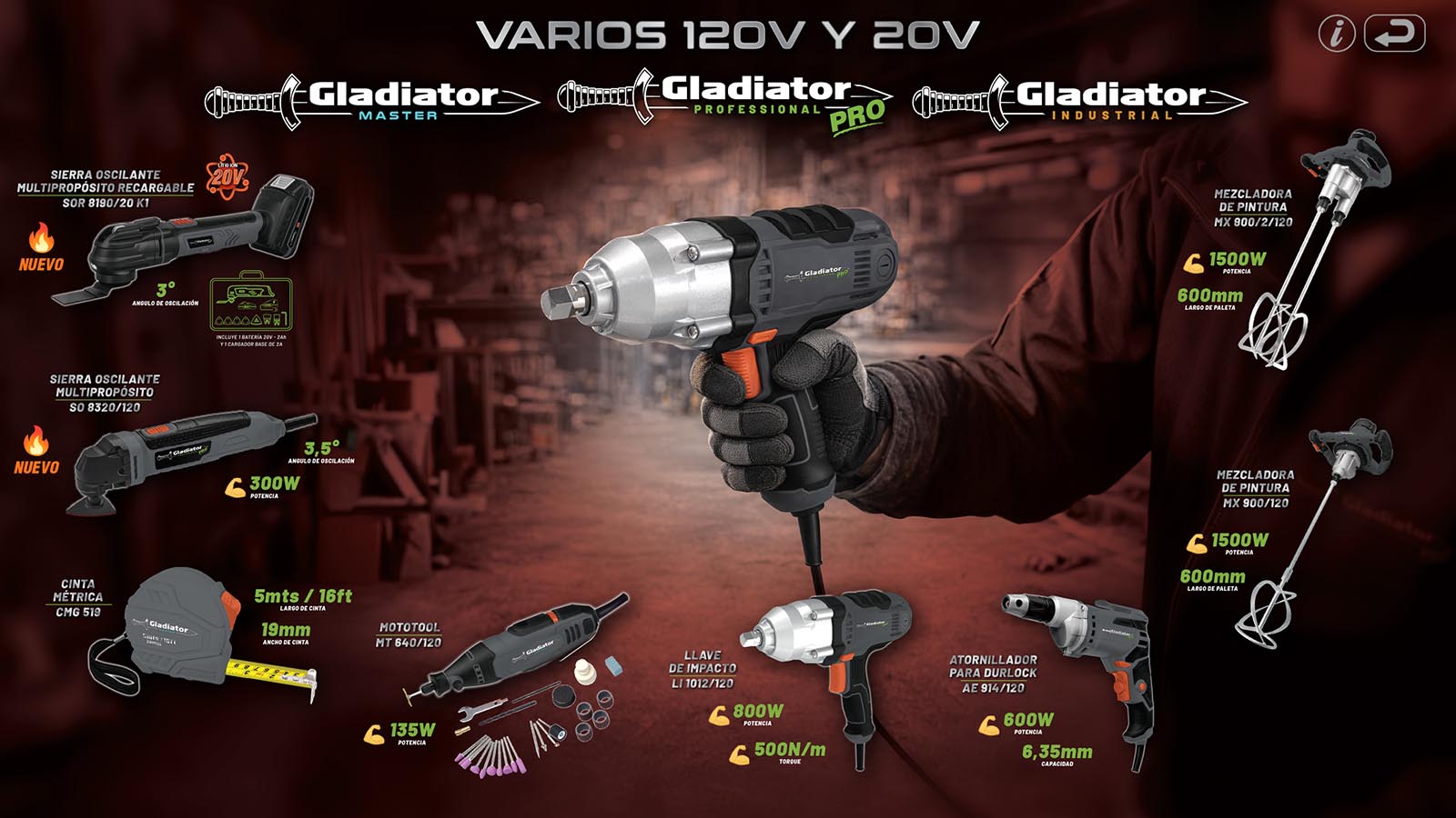 Varios G 120v