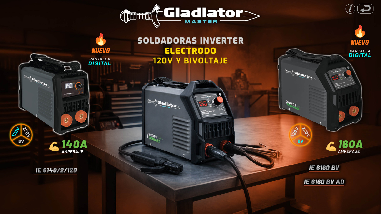 Soldadoras GlaMaster 120v