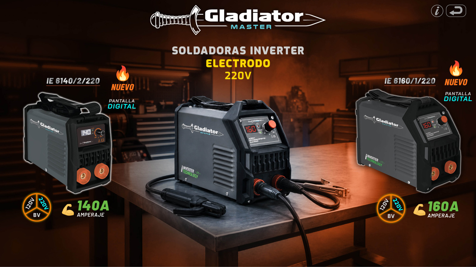 Soldadoras GlaMaster 220v