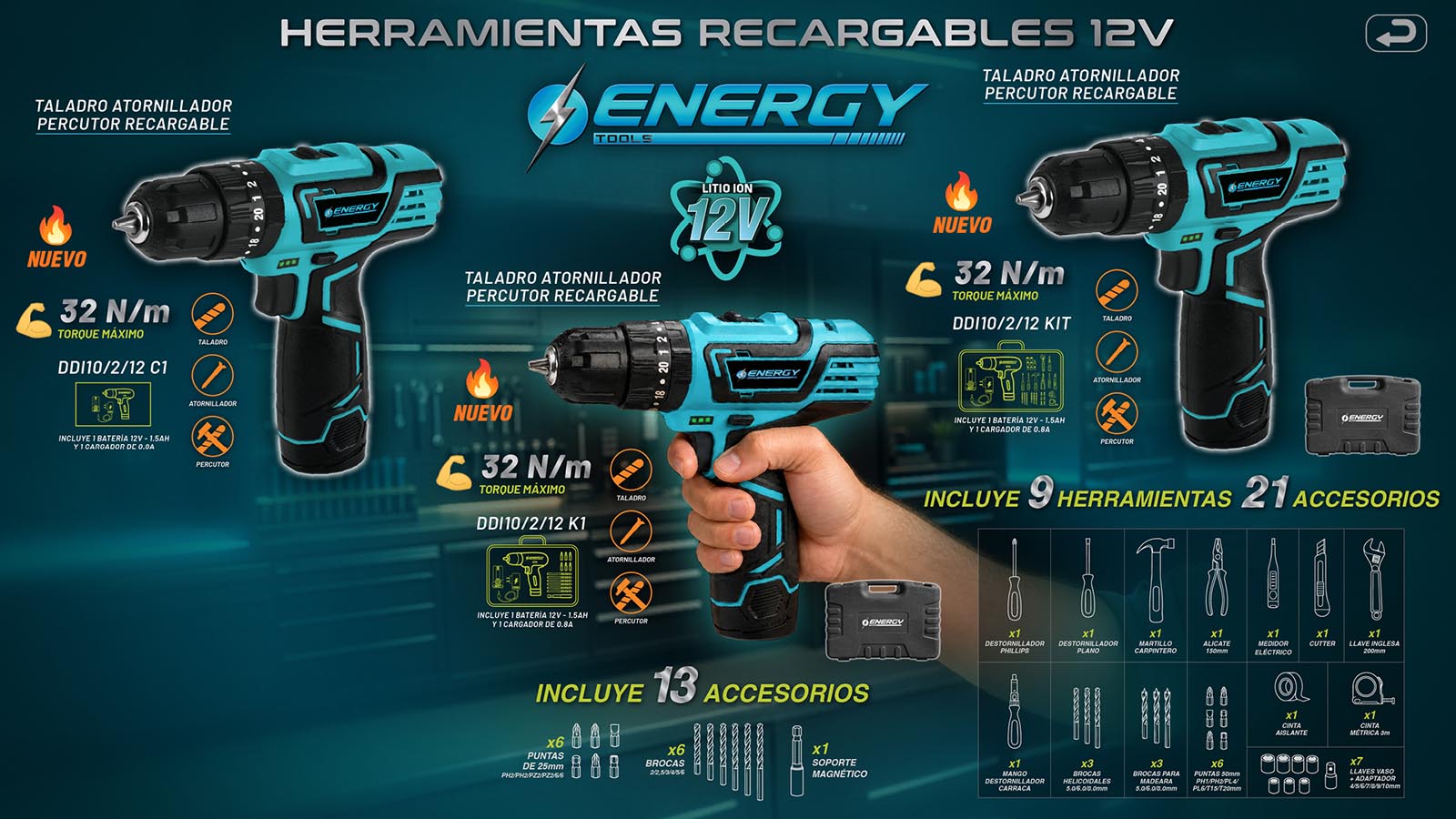 Hta Recargable 12v ENERGY