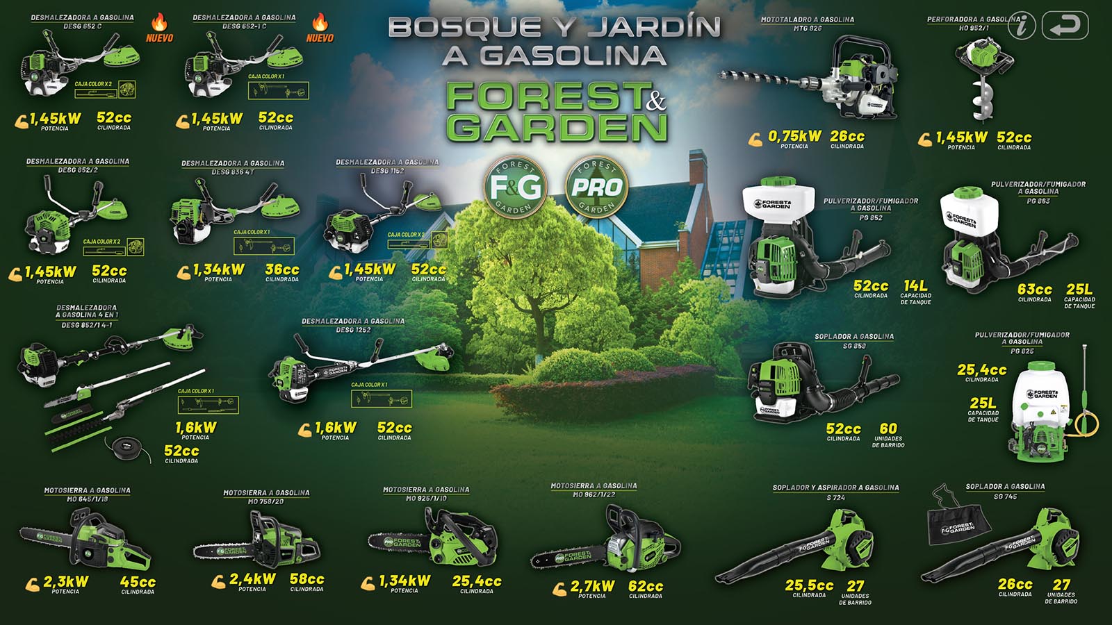 Bosque y Jardin Gasolina F&G