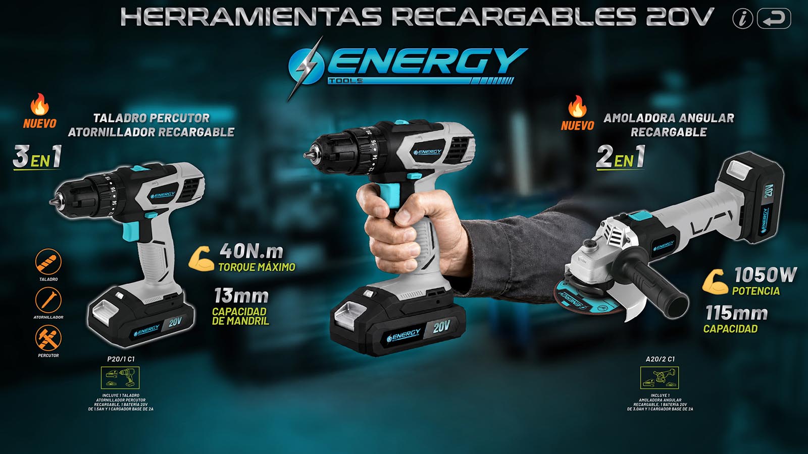 Hta Recargable 20v ENERGY