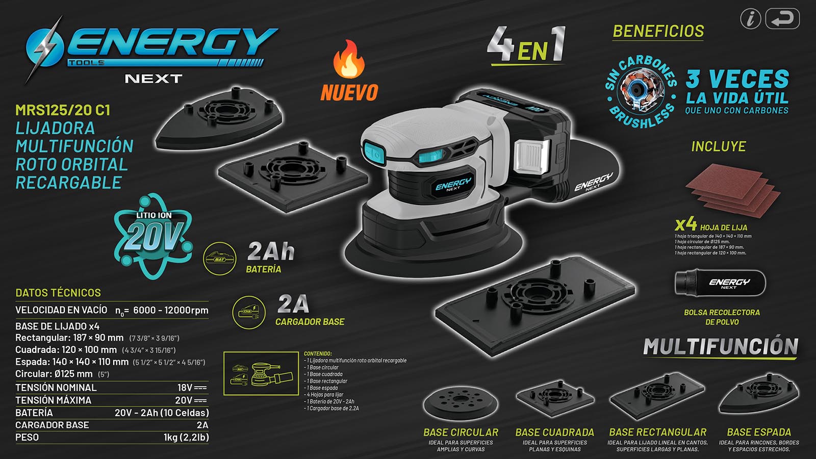 ENERGY - 20V Lijadora