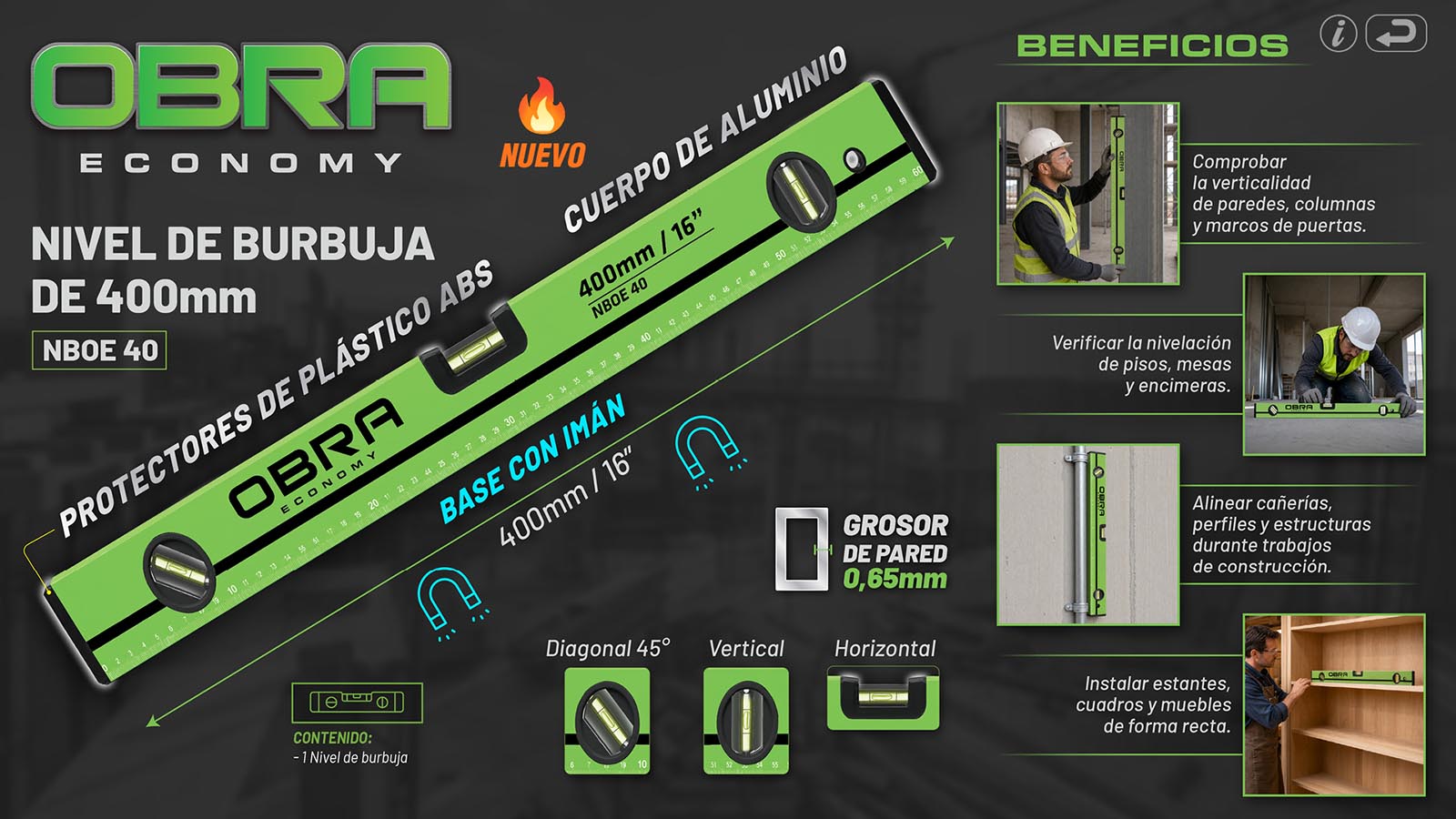 OBRA - Nivel Burbuja 1