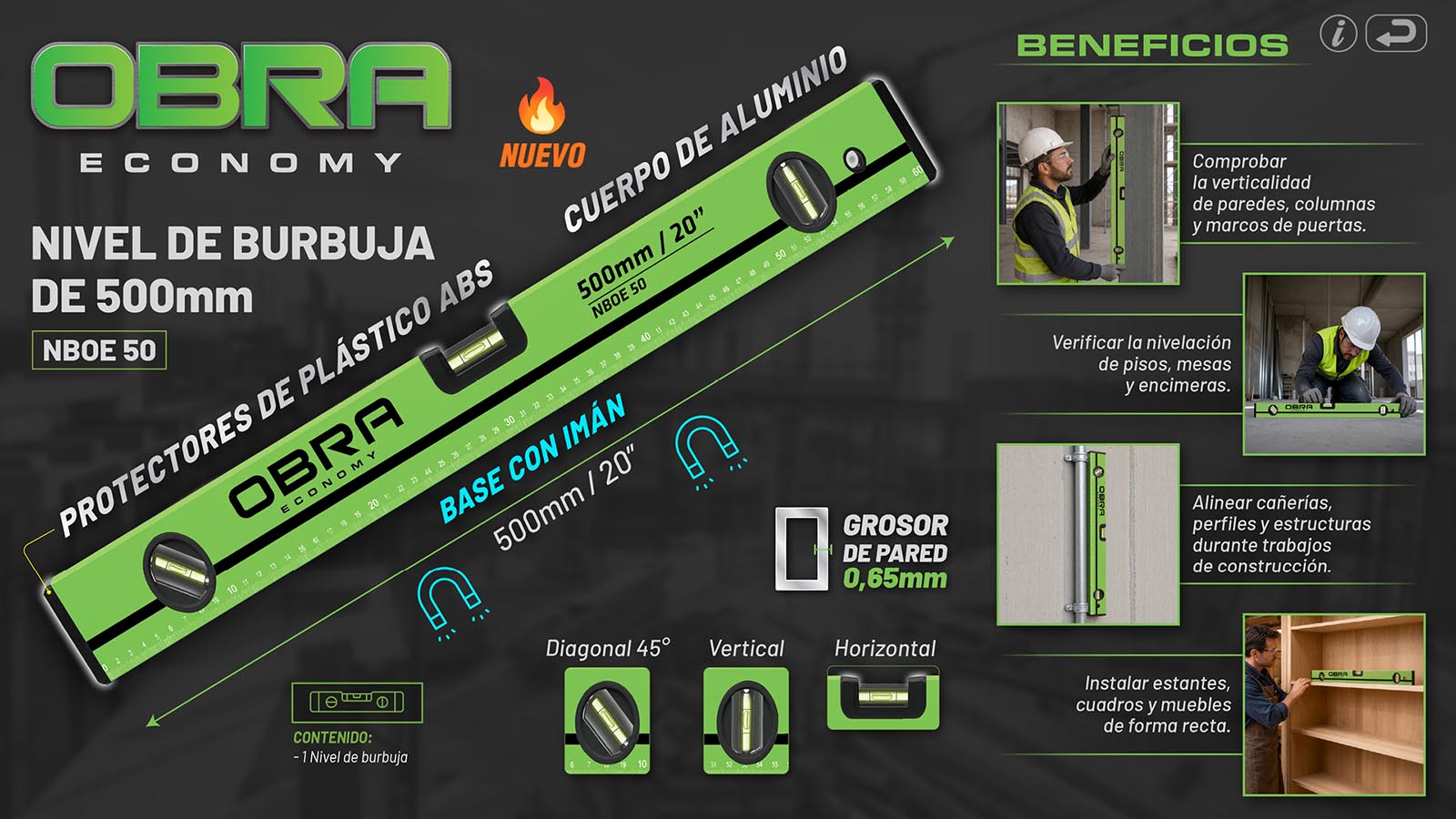 OBRA - Nivel Burbuja 2