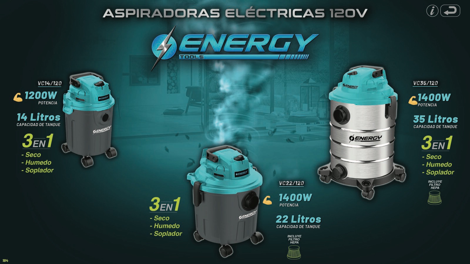 Aspiradoras E 120v