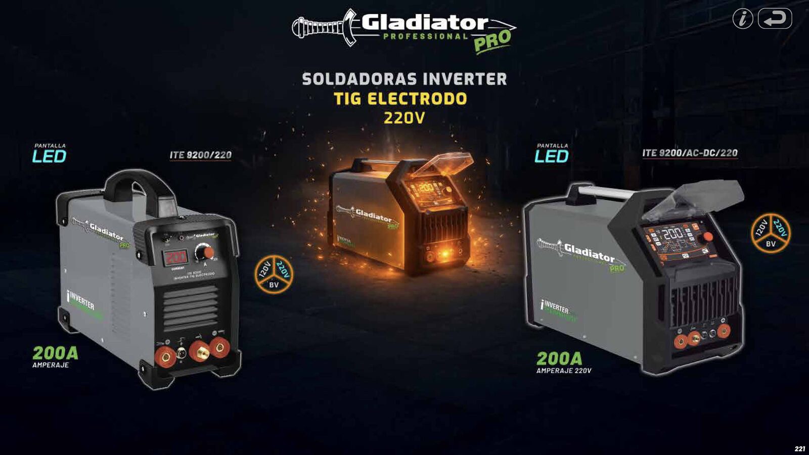 Soldadoras TIG G 220v